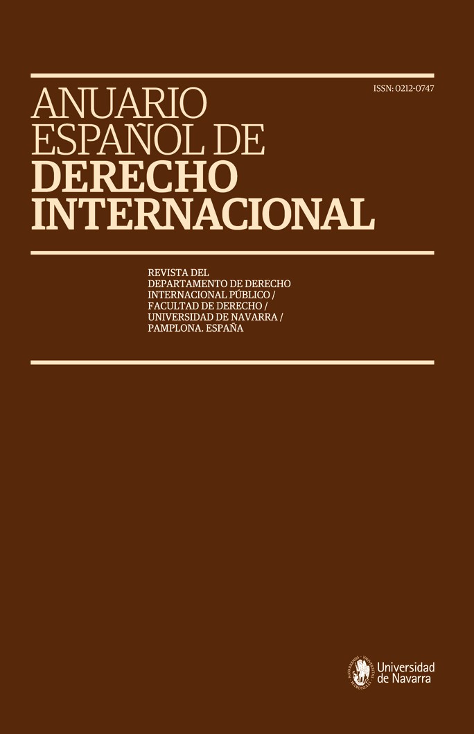 Anuario Español de Derecho Internacional